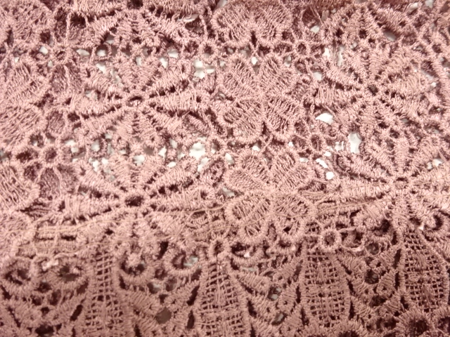  レース花模様ショール